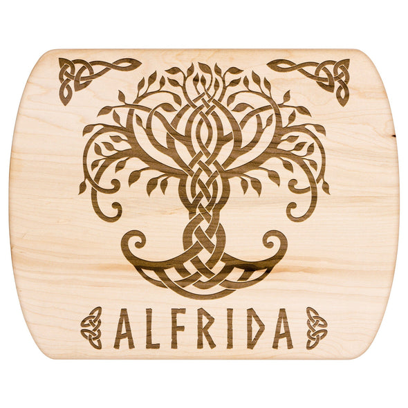 Viking Personalized Norse Pagan Yggdrasil Tree of Life Wood Cutting BoardKitchenware