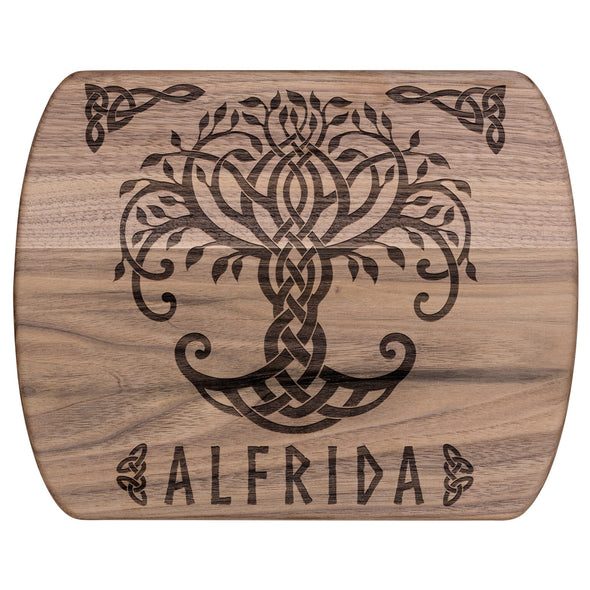 Viking Personalized Norse Pagan Yggdrasil Tree of Life Wood Cutting BoardKitchenware