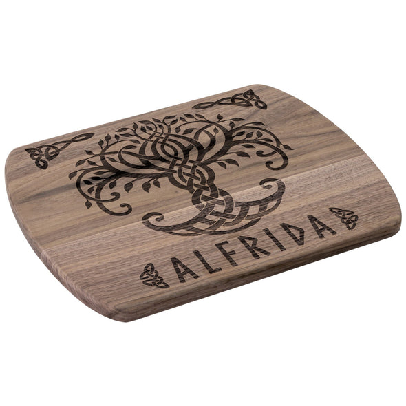 Viking Personalized Norse Pagan Yggdrasil Tree of Life Wood Cutting BoardKitchenware