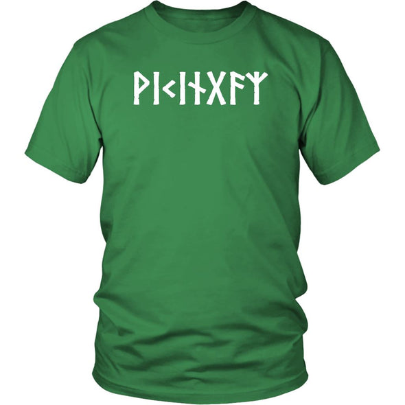 Viking Runes Norse Pagan Elder Futhark Cotton T-Shirt ClothingT-shirtDistrict Unisex ShirtKelly GreenS