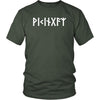 Viking Runes Norse Pagan Elder Futhark Cotton T-Shirt ClothingT-shirtDistrict Unisex ShirtOliveS