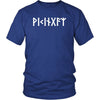 Viking Runes Norse Pagan Elder Futhark Cotton T-Shirt ClothingT-shirtDistrict Unisex ShirtRoyal BlueS