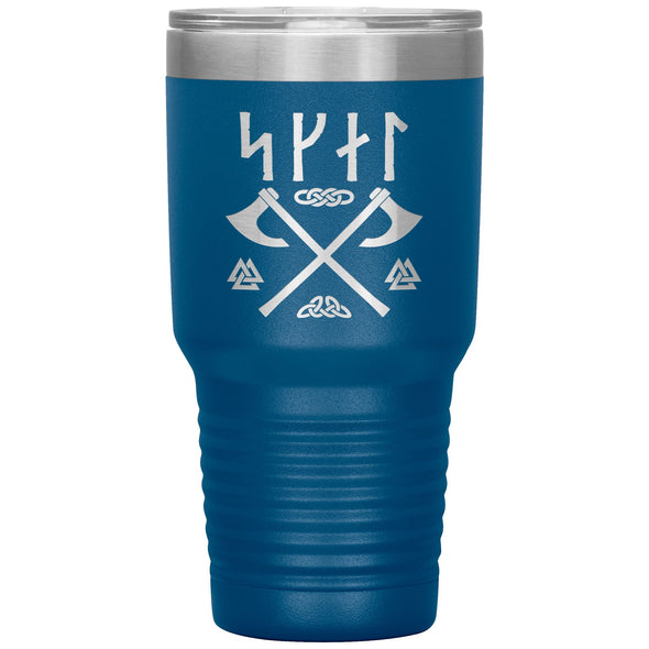 Viking Skál Norse Runes Tumbler 30ozTumblersBlue