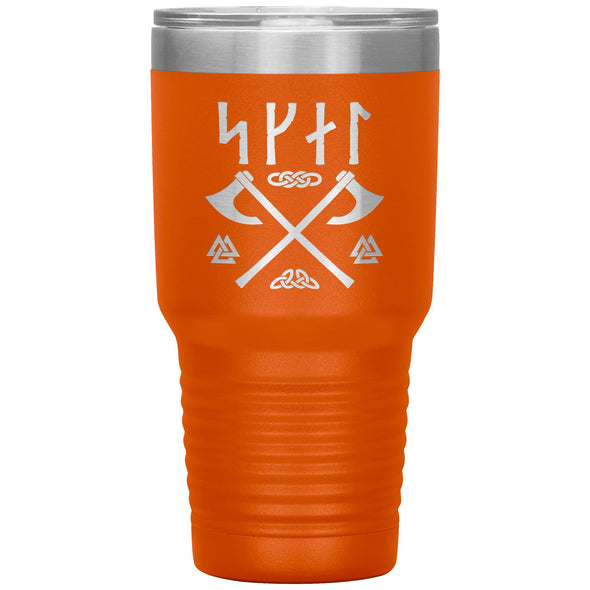 Viking Skál Norse Runes Tumbler 30ozTumblersOrange