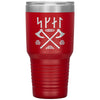 Viking Skál Norse Runes Tumbler 30ozTumblersRed