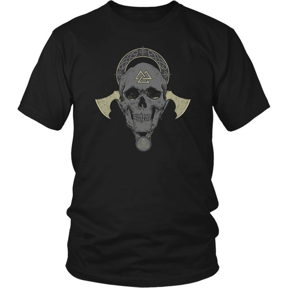 Viking Skull Valknut T-ShirtT-shirtDistrict Unisex ShirtBlackS