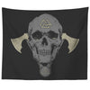 Viking Skull Valknut Wall TapestryTapestries60" x 50"