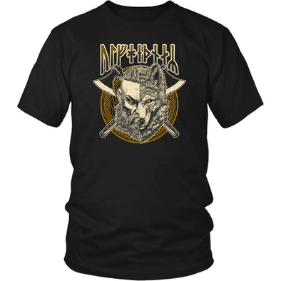 Viking Ulfhednar Norse Runes T-ShirtT-shirtDistrict Unisex ShirtBlackS