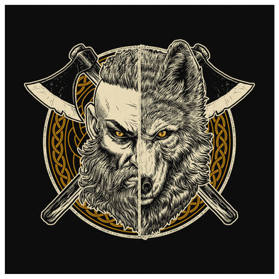 Viking Ulfhednar Wolf Canvas Square Wall ArtCanvas Wall Art 28 x 8