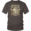 Viking Wolf Ulfhednar Norse Runes T-ShirtT-shirtDistrict Unisex ShirtHeather BrownS