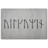 Welcome Velkomin Runes DoormatDoormatLight Grey