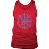 Worn Blue Norse Vegvisir Mens Tank TopT-shirtDistrict Mens TankRedS