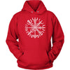 Worn Norse Vegvisir Viking Compass HoodieT-shirtUnisex HoodieRedS