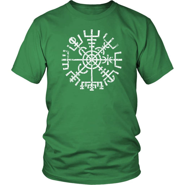 Worn Norse Vegvisir Viking Compass T-ShirtT-shirtDistrict Unisex ShirtKelly GreenS