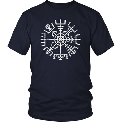 Worn Norse Vegvisir Viking Compass T-ShirtT-shirtDistrict Unisex ShirtNavyS