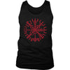 Worn Red Vegvisir Wayfinder Mens Tank TopT-shirtDistrict Mens TankBlackS