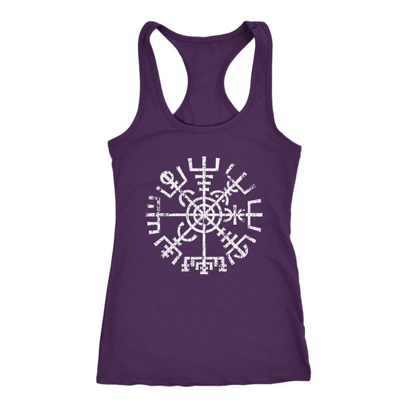 Worn Vegvisir Compass Racerback Tank TopT-shirtNext Level Racerback TankPurpleXS