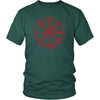 Worn Vegvisir Norse Viking Compass T-ShirtT-shirtDistrict Unisex ShirtDark GreenS