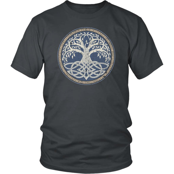 Yggdrasil Knotwork Runes ShirtT-shirtDistrict Unisex ShirtCharcoalS