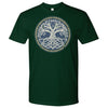 Yggdrasil Knotwork Runes T-ShirtT-shirtNext Level Mens ShirtForest GreenS