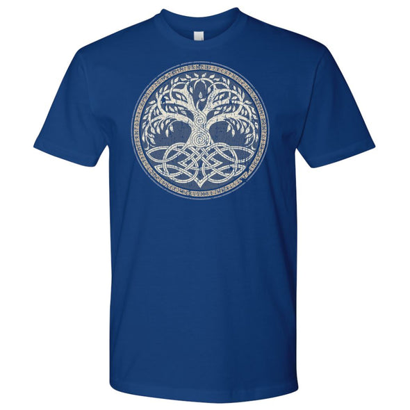 Yggdrasil Knotwork Runes T-ShirtT-shirtNext Level Mens ShirtRoyal BlueS