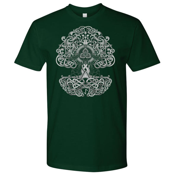 Yggdrasil Knotwork T-ShirtT-shirtNext Level Mens ShirtForest GreenS