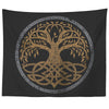 Yggdrasil Knotwork Wall Tapestry DistressedTapestries60" x 50"