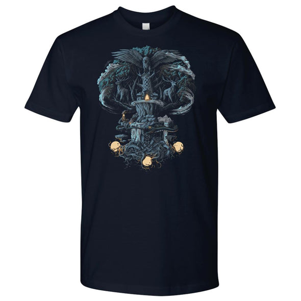 Yggdrasil Nordic Mythology Tree of Life T-ShirtT-shirtNext Level Mens ShirtNavyS