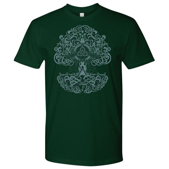 Yggdrasil Norse Knotwork T-ShirtT-shirtNext Level Mens ShirtForest GreenS