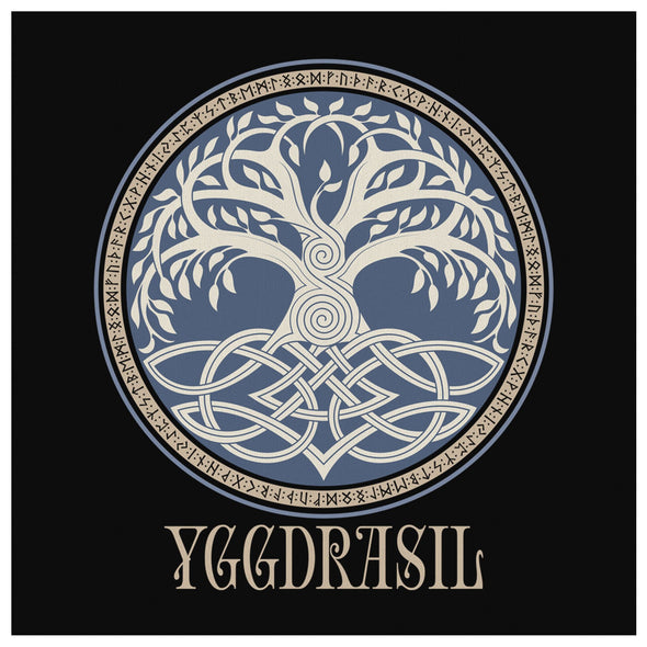 Yggdrasil Norse Pagan Square Canvas ArtCanvas Wall Art 28 x 8