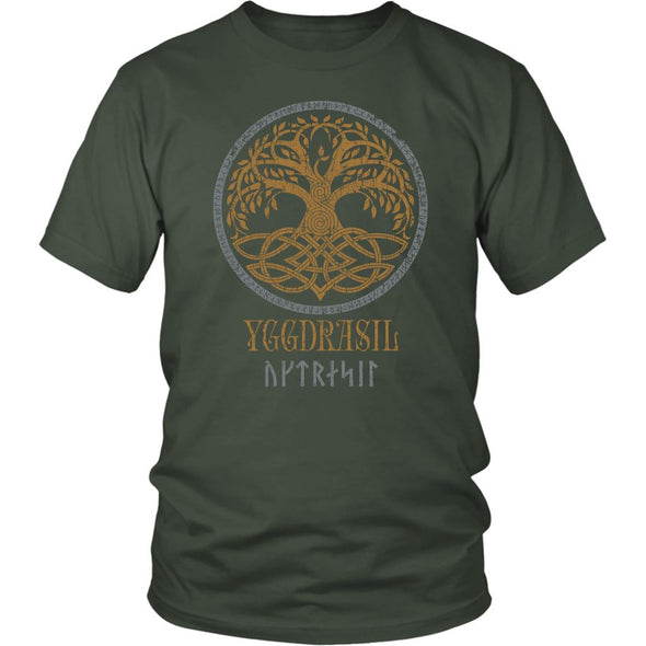 Yggdrasil Norse Runes ShirtT-shirtDistrict Unisex ShirtOliveS