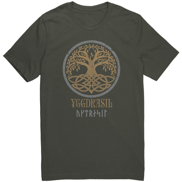 Yggdrasil Norse Tree of Life T-Shirt Nordic Viking MythologyApparelArmyS