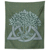 Yggdrasil Norse Tree of Life Trinity Knot Wall TapestryTapestries60" x 50"