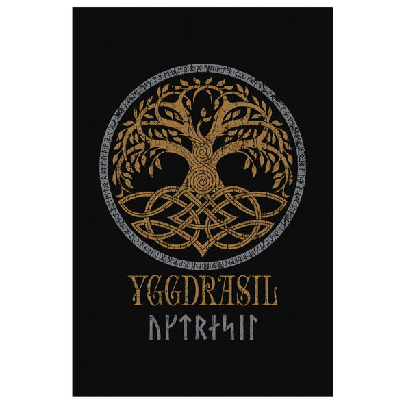 Yggdrasil Pagan Norse Canvas Wall ArtCanvas Wall Art 28 x 12