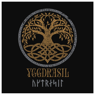 Yggdrasil Pagan Norse Square Canvas Wall ArtCanvas Wall Art 28 x 8