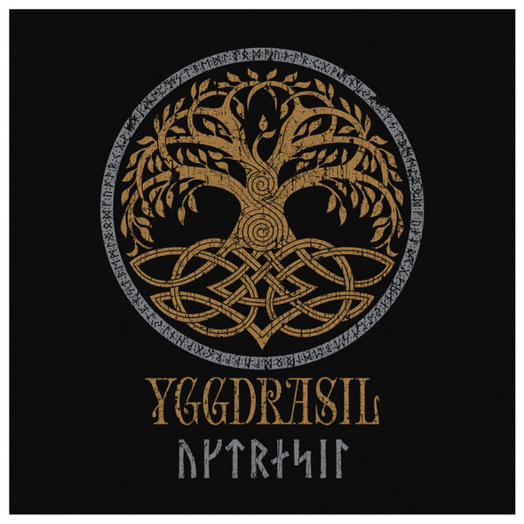 Yggdrasil Pagan Norse Square Canvas Wall ArtCanvas Wall Art 28 x 8