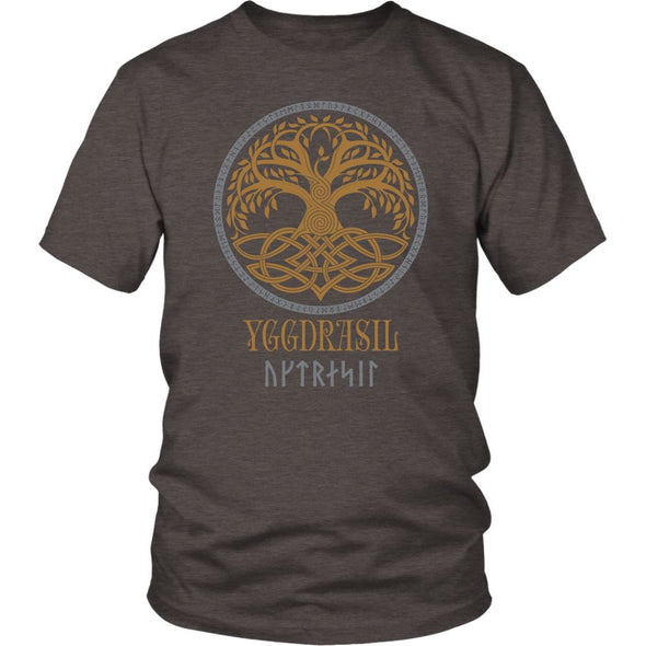 Yggdrasil Pagan ShirtT-shirtDistrict Unisex ShirtHeather BrownS
