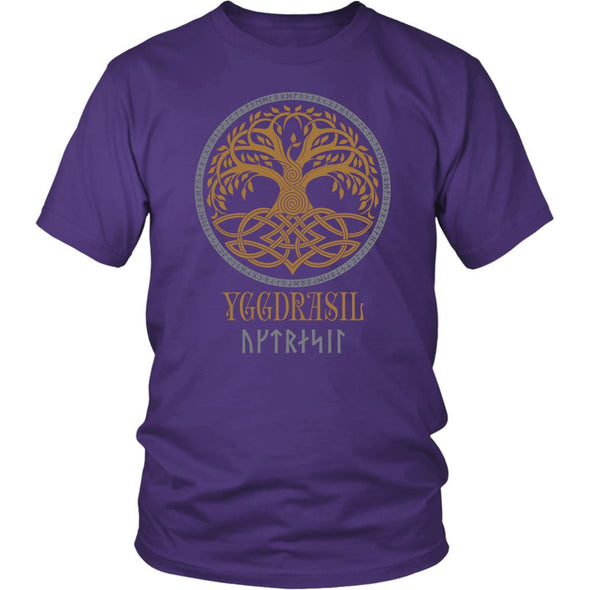 Yggdrasil Pagan ShirtT-shirtDistrict Unisex ShirtPurpleS