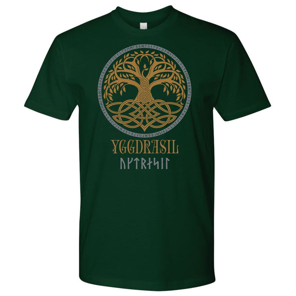 Yggdrasil Pagan T-ShirtT-shirtNext Level Mens ShirtForest GreenS