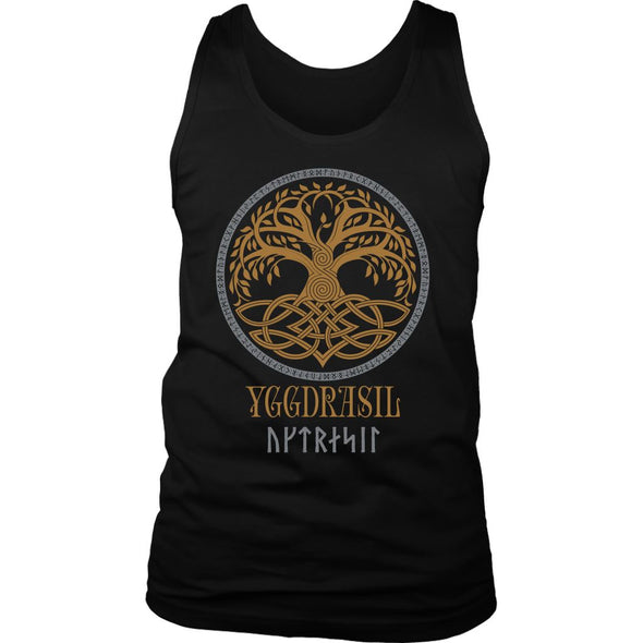 Yggdrasil Pagan Tank TopT-shirtDistrict Mens TankBlackS