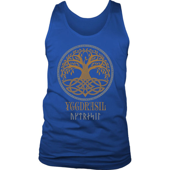 Yggdrasil Pagan Tank TopT-shirtDistrict Mens TankRoyal BlueS