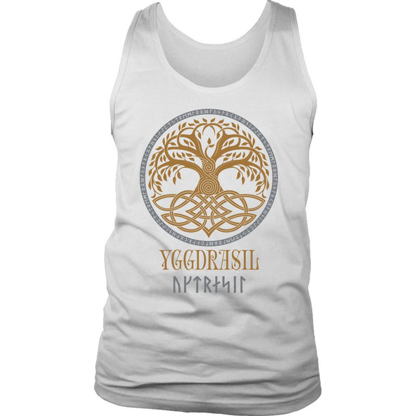 Yggdrasil Pagan Tank TopT-shirtDistrict Mens TankWhiteS