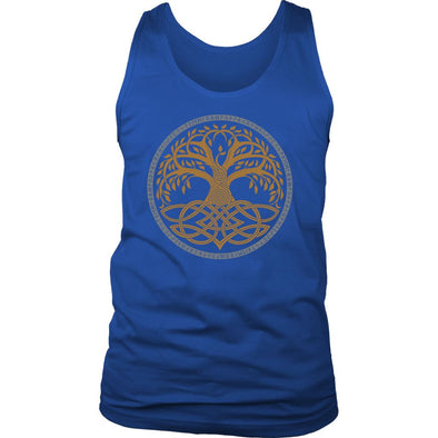 Yggdrasil Pagan Viking Tank TopT-shirtDistrict Mens TankRoyal BlueS