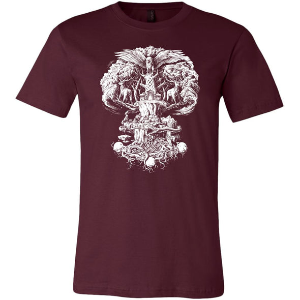 Yggdrasil T-ShirtT-shirtCanvas Mens ShirtMaroonS