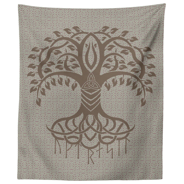 Yggdrasil Tree of Life Norse Runes TapestryTapestries60" x 50"